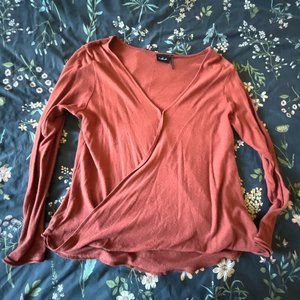 Urban Outfitters wrap long sleeve shirt